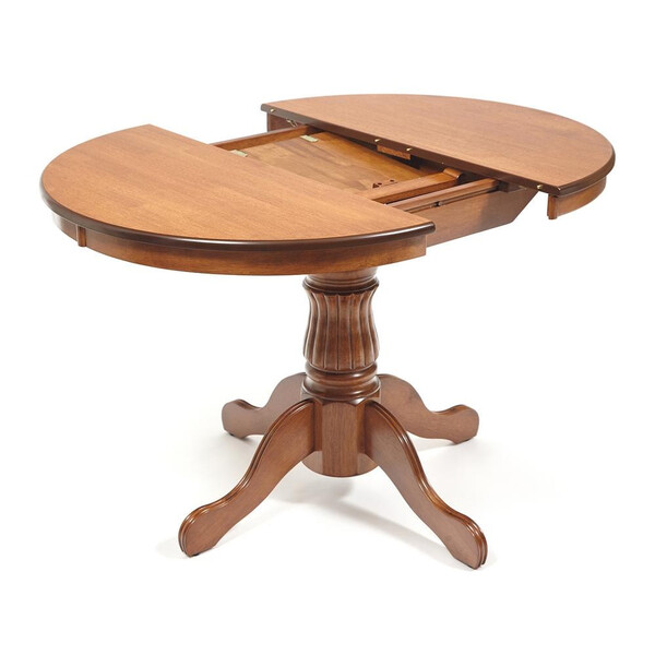 Стол Navarrese/Наваррес (мод. E-R36R+12AV NMO-2B) дерево гевея/МДФ, Д90+30х76см, дуб фото № 6