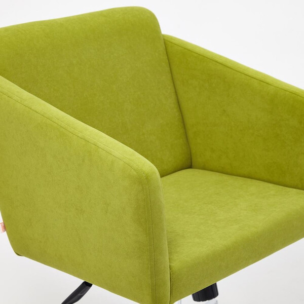 Кресло офисное «Milan» (хром флок, олива, 23) фото № 6