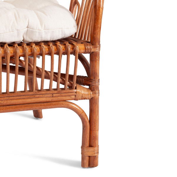 Террасный комплект «New Bogota» (2 кресла + стол) с подушками (Коричневый) фото № 10