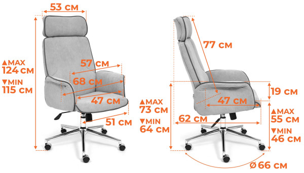 Кресло офисное «Charm» (Олива флок) фото № 13