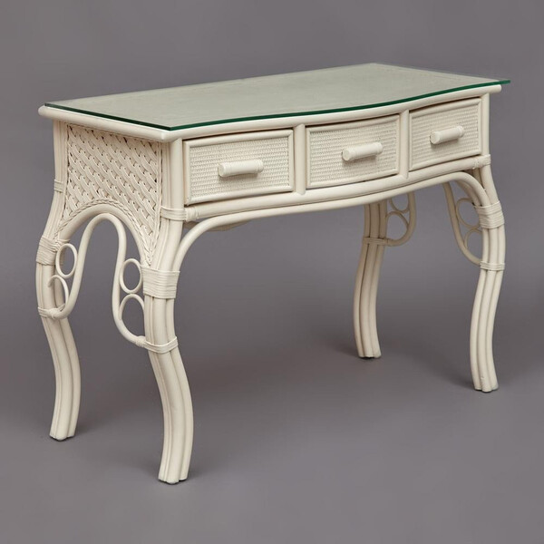 Туалетный столик «Андреа» (Andrea) натуральный ротанг (Белый) фото № 8