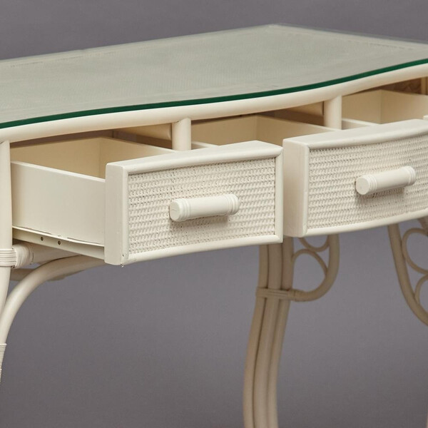 Туалетный столик «Андреа» (Andrea) натуральный ротанг (Белый) фото № 9