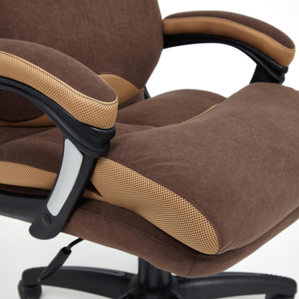 Кресло офисное «Duke» (флок/ткань коричневый/бронза) фото № 16