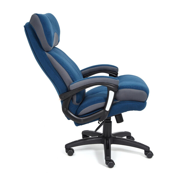 Кресло Duke/Дюк флок/ткань, синий/серый, 32 фото № 5