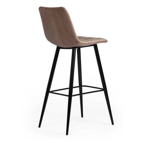 Стул барный «Chilly» (mod.7095б) (бежевый barkhat 5/черный) фото № 3