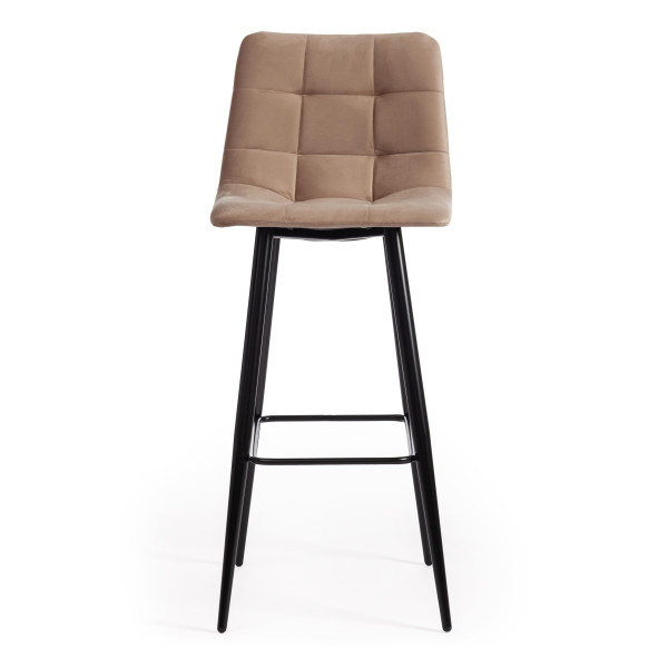 Стул барный «Chilly» (mod.7095б) (бежевый barkhat 5/черный) фото № 4