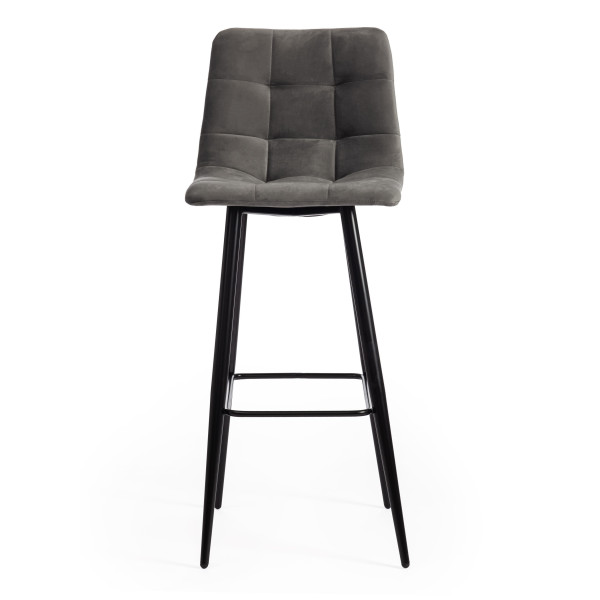 Стул барный «Chilly» (mod.7095б) (серый barkhat 26/черный) фото № 5