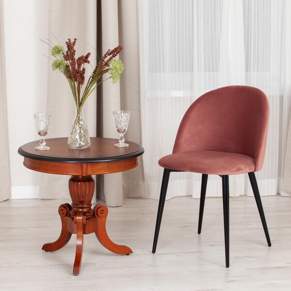 Стул «Monro» (mod. 710) (коралловый barkhat 15 /черный) фото № 9