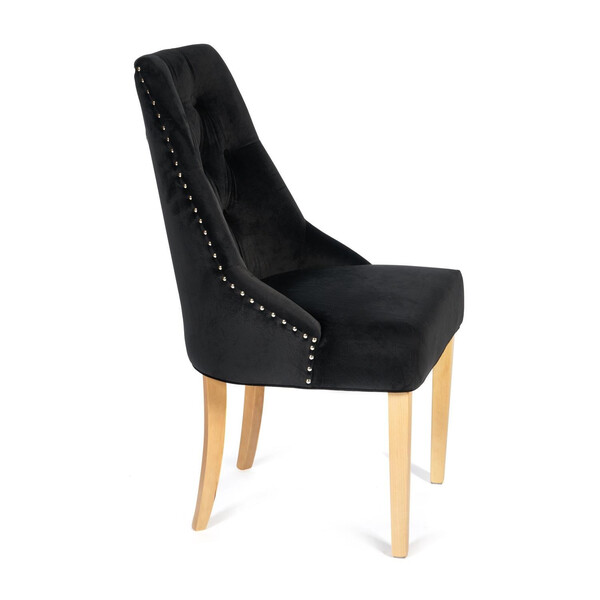 Стул Secret de Maison Prima/Прима (мод. C004-2) массив березы, ткань: вельвет, 52х61х100см, черный фото № 2