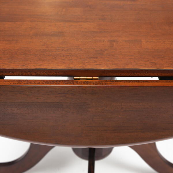 Стол обеденный Cliff/Клиф (мод. 4242PE-30 Oak-T/B) массив гевеи/МДФ, Д107х76см, дуб фото № 9