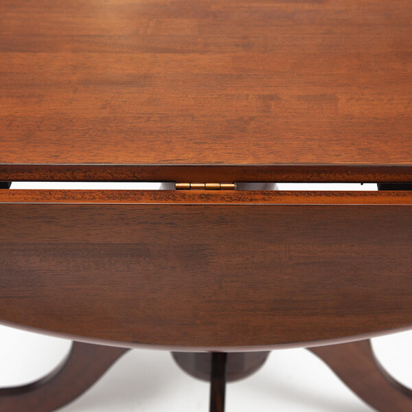 Стол обеденный Cliff/Клиф (мод. 4242PE-30 Oak-T/B) массив гевеи/МДФ, Д107х76см, дуб фото № 4