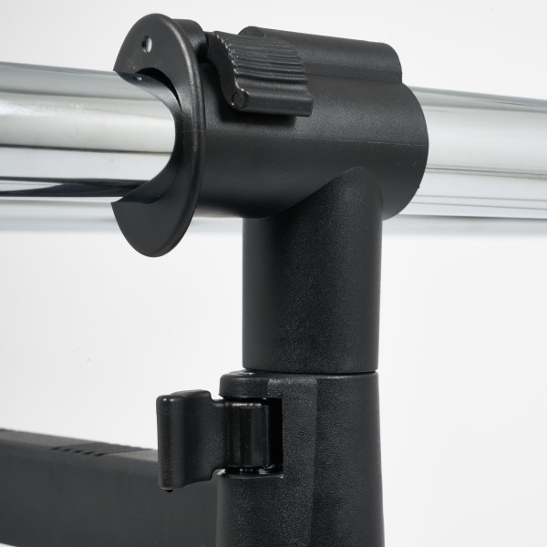 Вешалка раздвижная для гардеробной NY-3295 (хром/черный) фото № 8