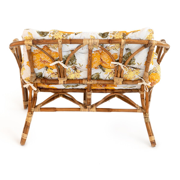 Комплект для отдыха «Rondo Eco Skin» (стол +2 кресла + диван с подушками) (натуральный) фото № 4