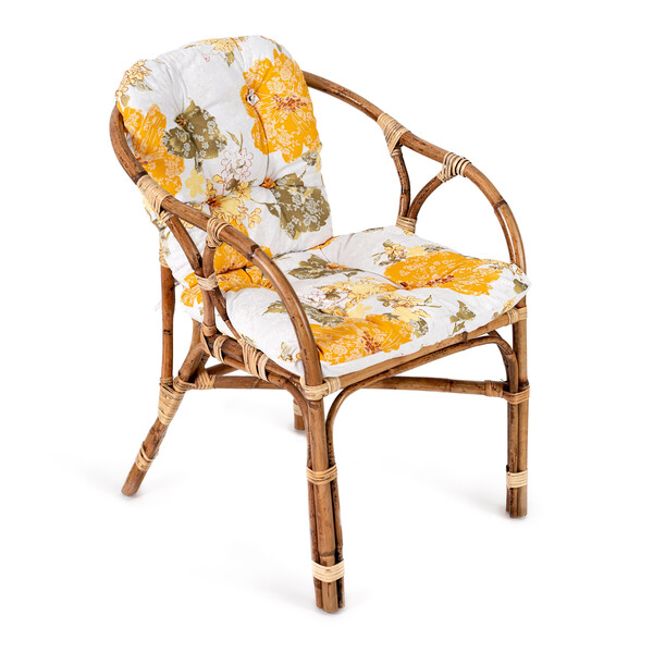 Комплект для отдыха «Rondo Eco Skin» (стол +2 кресла + диван с подушками) (натуральный) фото № 6