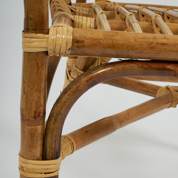 Комплект для отдыха «Rondo Eco Skin» (стол +2 кресла + диван с подушками) (натуральный) фото № 9