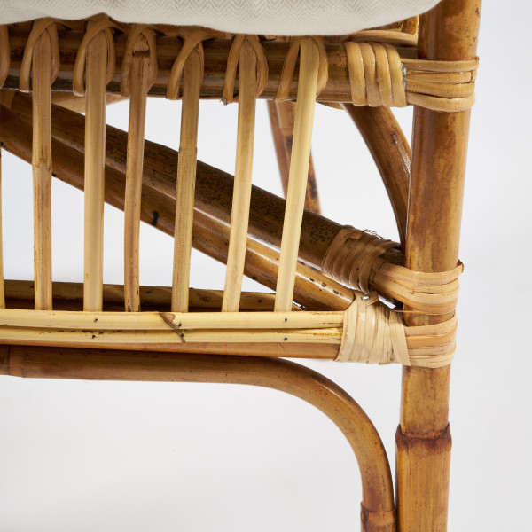 Комплект для отдыха «New Bogota Eco Skin» (стол+2 кресла+диван с подушками) (натуральный) фото № 7