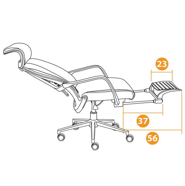 Кресло «Wing M» (ткань, черный) фото № 23