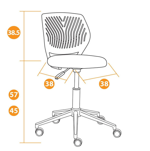 Кресло «Fun» (ткань, синий) фото № 10