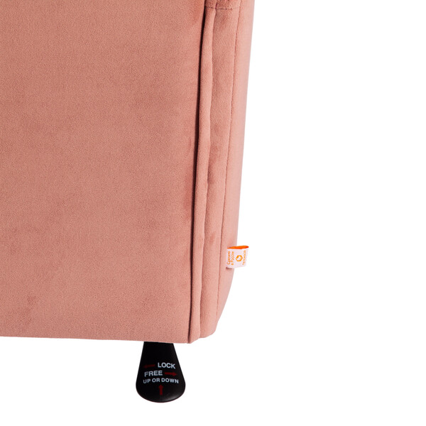 Кресло офисное «Milan» (хром флок, розовый, 137) фото № 10