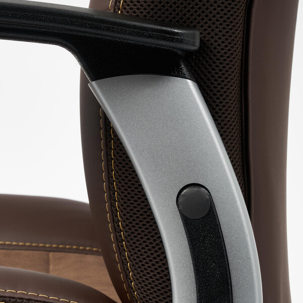 Кресло «Inter» (кож/зам/флок/ткань, коричневый, 36-36/6/TW-24) фото № 7