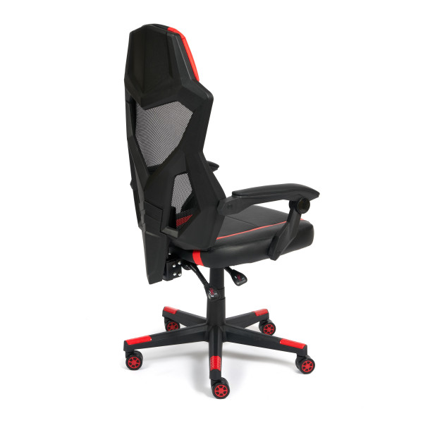 Кресло компьютерное «iRock» (кож/зам, черный/красный) фото № 4