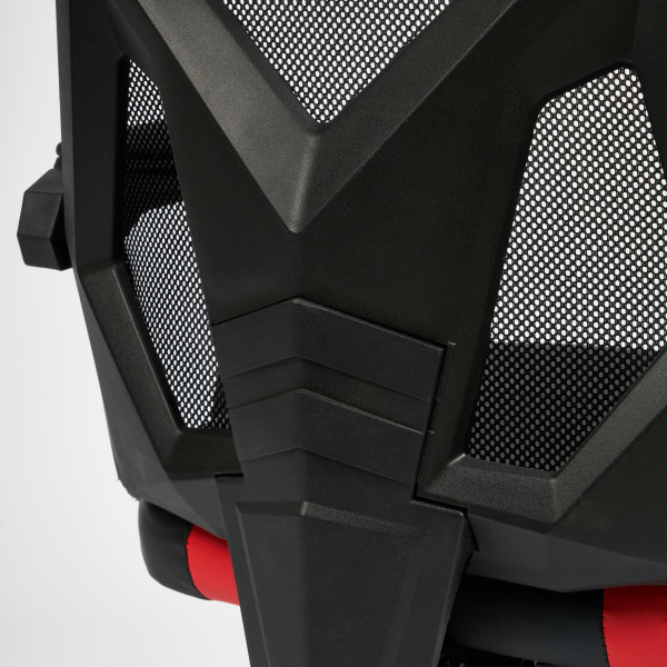 Кресло компьютерное «iRock» (кож/зам, черный/красный) фото № 12