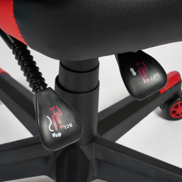 Кресло компьютерное «iRock» (кож/зам, черный/красный) фото № 20