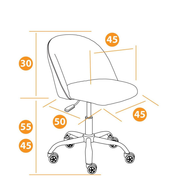Кресло MELODY (флок, розовый, 137) фото № 12