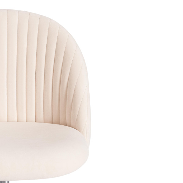 Кресло MELODY (флок, молочный, 4) фото № 4