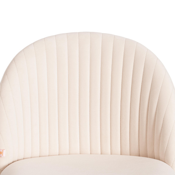 Кресло MELODY (флок, молочный, 4) фото № 7