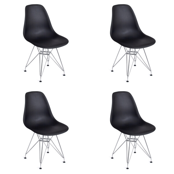 Стул Cindy Iron Chair Eames/Синди Айрон Чаир Имс (мод. 002) металл, пластик, 51х46х82,5, черный фото № 9