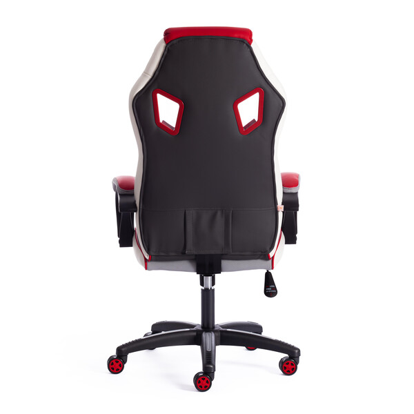 Кресло для геймеров PILOT (черный перфорированный/св.серый/красный) фото № 4