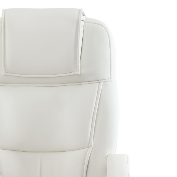 Кресло BERGAMO (крестовина хром, белый) фото № 5