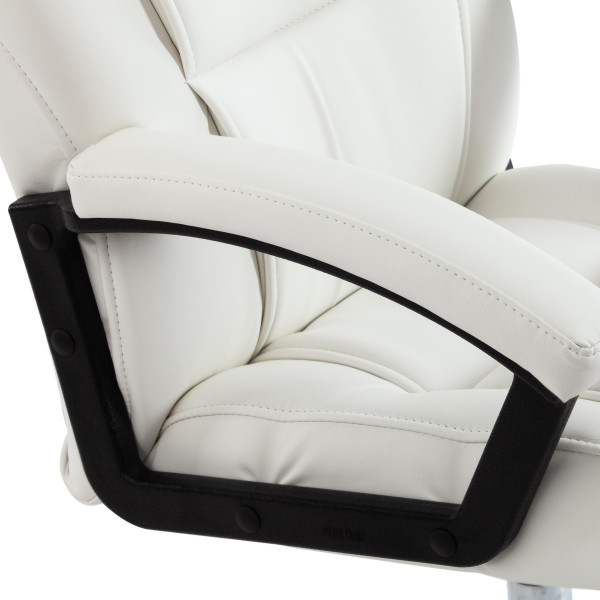 Кресло BERGAMO (крестовина хром, белый) фото № 6