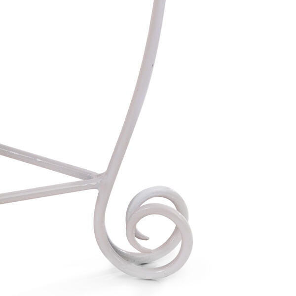 Стол-часы Secret de Maison Rosetta/Розета (мод. IT-001) металл, Д48х58см, античный белый рисунок "башня" фото № 3