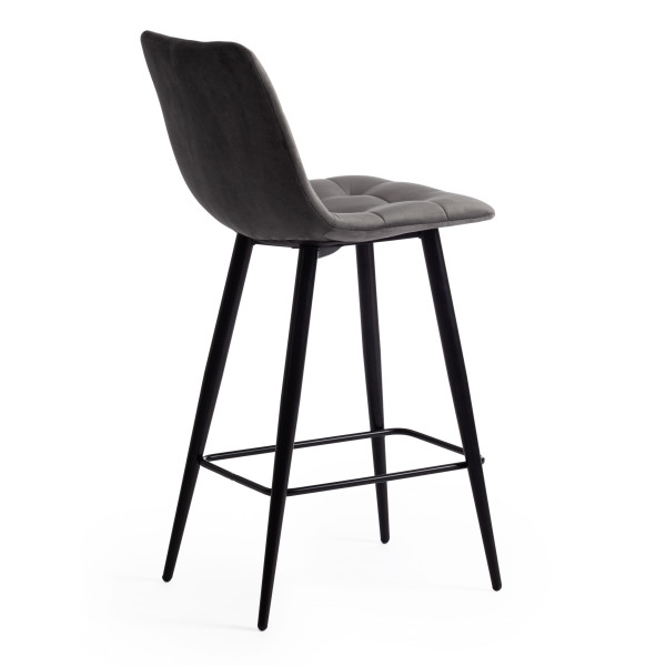Стул полубарный CHILLY (mod. 7095пб )(серый barkhat 26/черный) фото № 3
