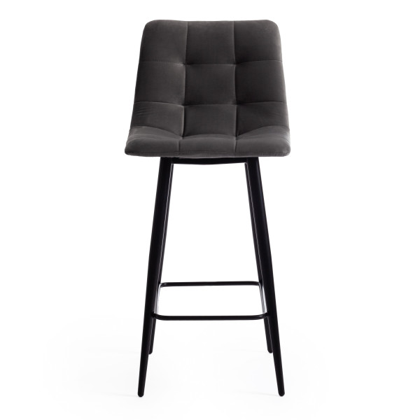 Стул полубарный CHILLY (mod. 7095пб )(серый barkhat 26/черный) фото № 5