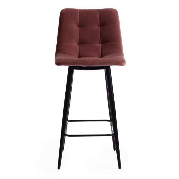 Стул полубарный CHILLY (mod. 7095пб ) (коралловый barkhat 15 /черный) фото № 5