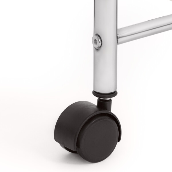 Столик c 3 ящиками для хранения  NY-3296-3 металл/пластик, 33х39х65см, хром/черный фото № 7