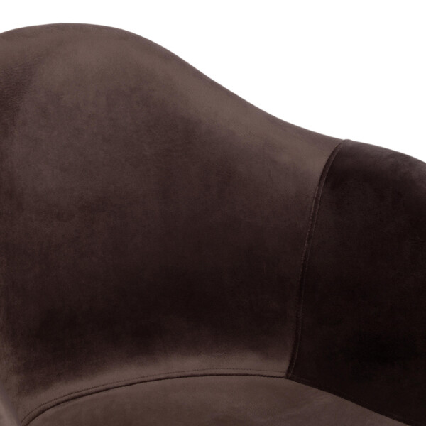 Кресло Cindy Soft Eames (мод. 101) дерево бук/металл/мягкое сиденье/ткань, 61х60х80см, серый/натуральный фото № 8