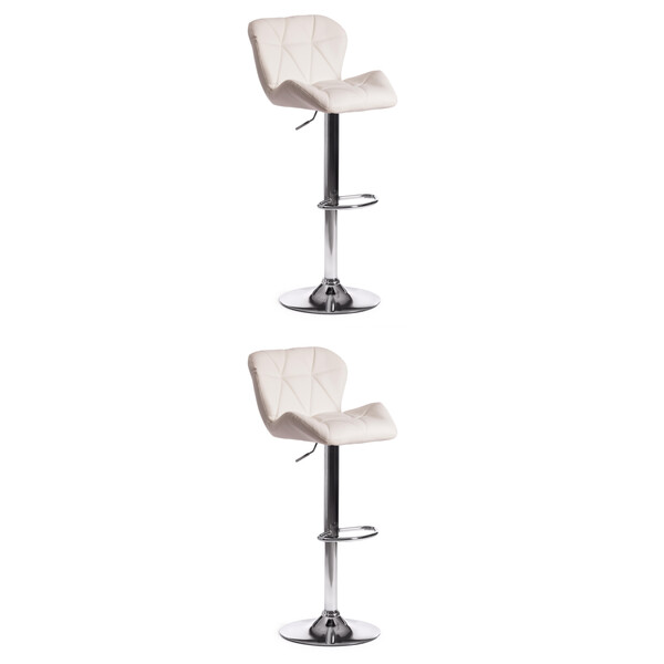 Стул барный Biaggio/Биаджио (мод. KY717) металл/экокожа, 44х50х83-103см, белый/хром фото № 12