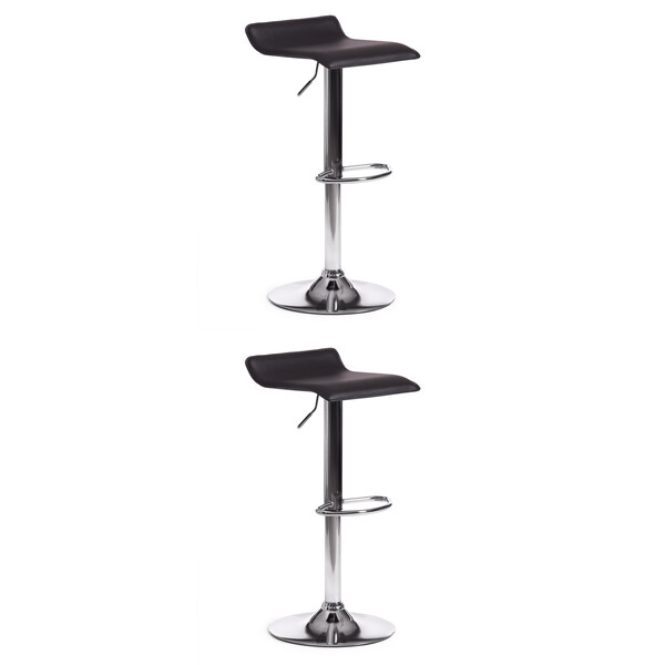 Стул барный Kost/Кост (мод. KY509) металл, экокожа, 38х39х63-84см, черный/хром фото № 10