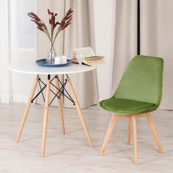 Стул Secret De Maison TULIP SOFT (mod. 74) (зеленый (HLR 54)/натуральный) фото № 9