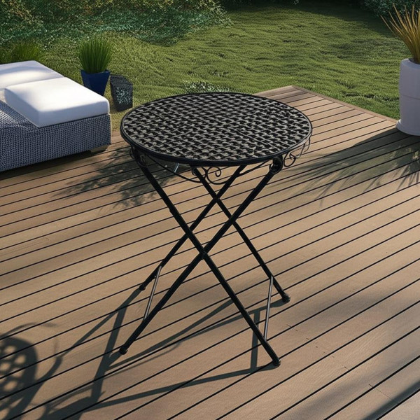 Кованый стол Secret De Maison «Патио» (Patio) (Чёрный) фото № 7