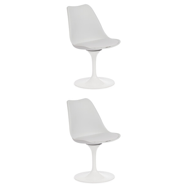 Стул Tulip Fashion Chair/Тулип Фэшн Чаир (мод.109) металл/пластик/, 48х55х81см, белый/белый фото № 10