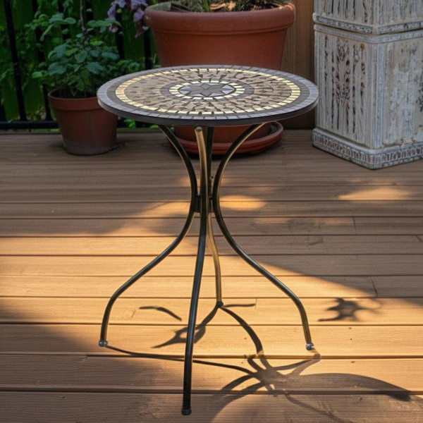 Кованый стол Secret De Maison «Romeo Astra» (PL08-1070-1-GBRN) (Чёрный) фото № 5