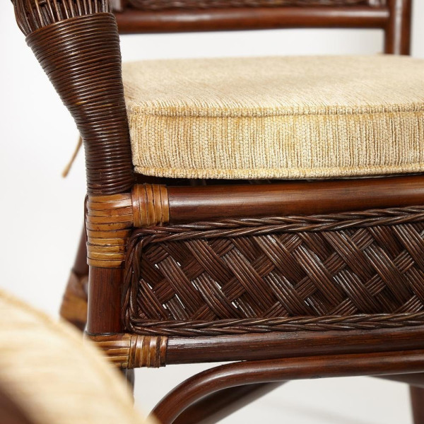 Комплект обеденный «Андреа Гранд» (Grand Andrea) натуральный ротанг (Pecan washed) фото № 20