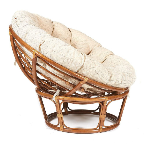 Кресло из ротанга «Папасан» (Papasan 23/01 Pecan орех) + Подушка (старт) фото № 4