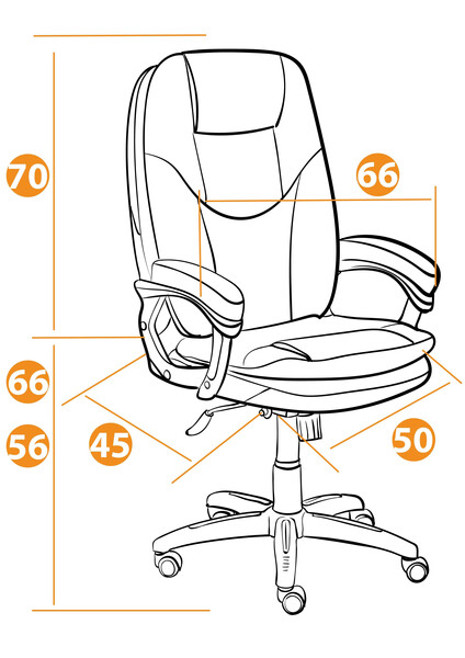 Кресло «Комфорт» (Comfort) (Искусственная коричневая кожа) фото № 3
