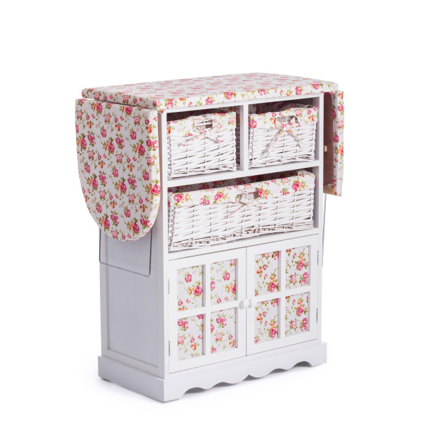 Гладильный комод с 3-я корзинами Secret De Maison CAMPANARD белый (Белый) фото № 2